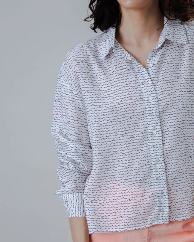 Hola Ola Boxy Blouse sold by Brava Fabrics