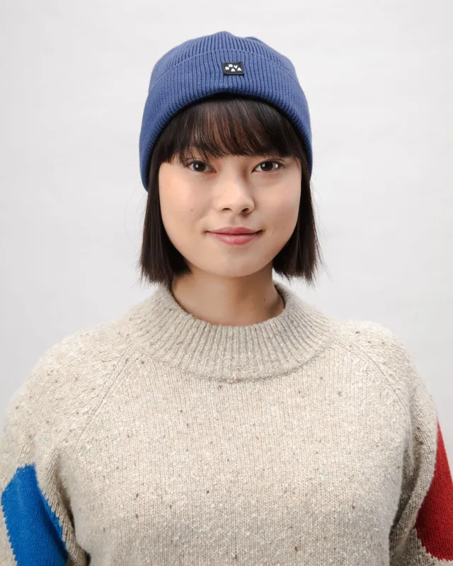 Cotton Beanie Navy sold by Brava Fabrics