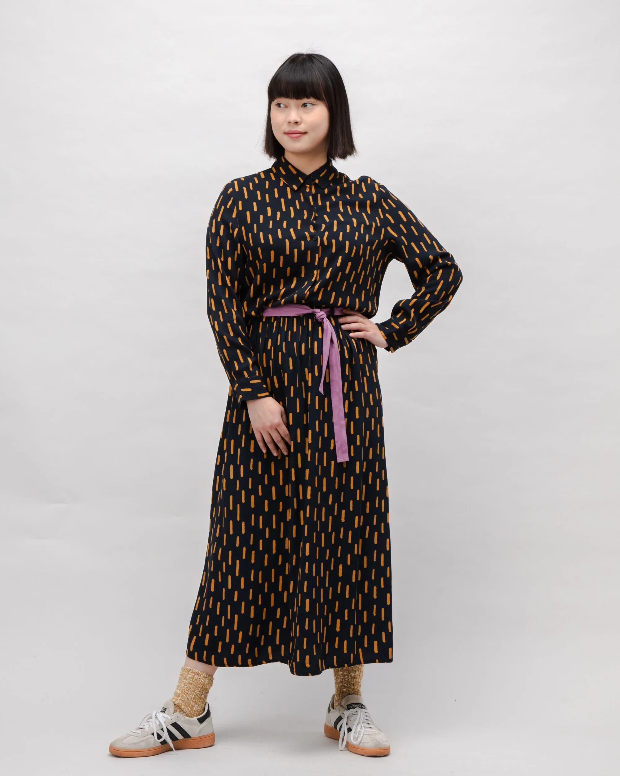 Mist Viscose Long Skirt Black sold by Brava Fabrics product image thumbnail 2