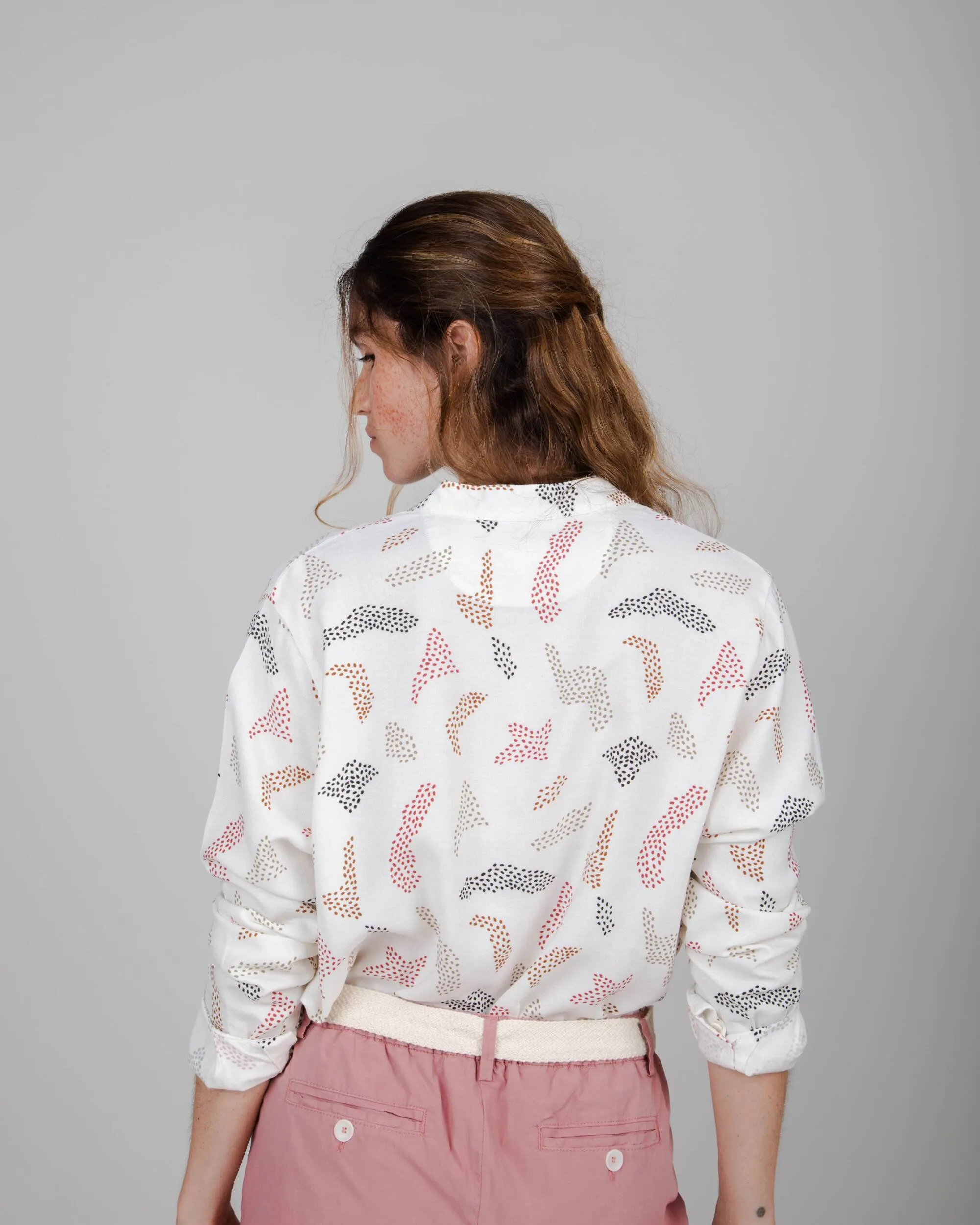 Maria Mao Blouse White sold by Brava Fabrics product image thumbnail 4