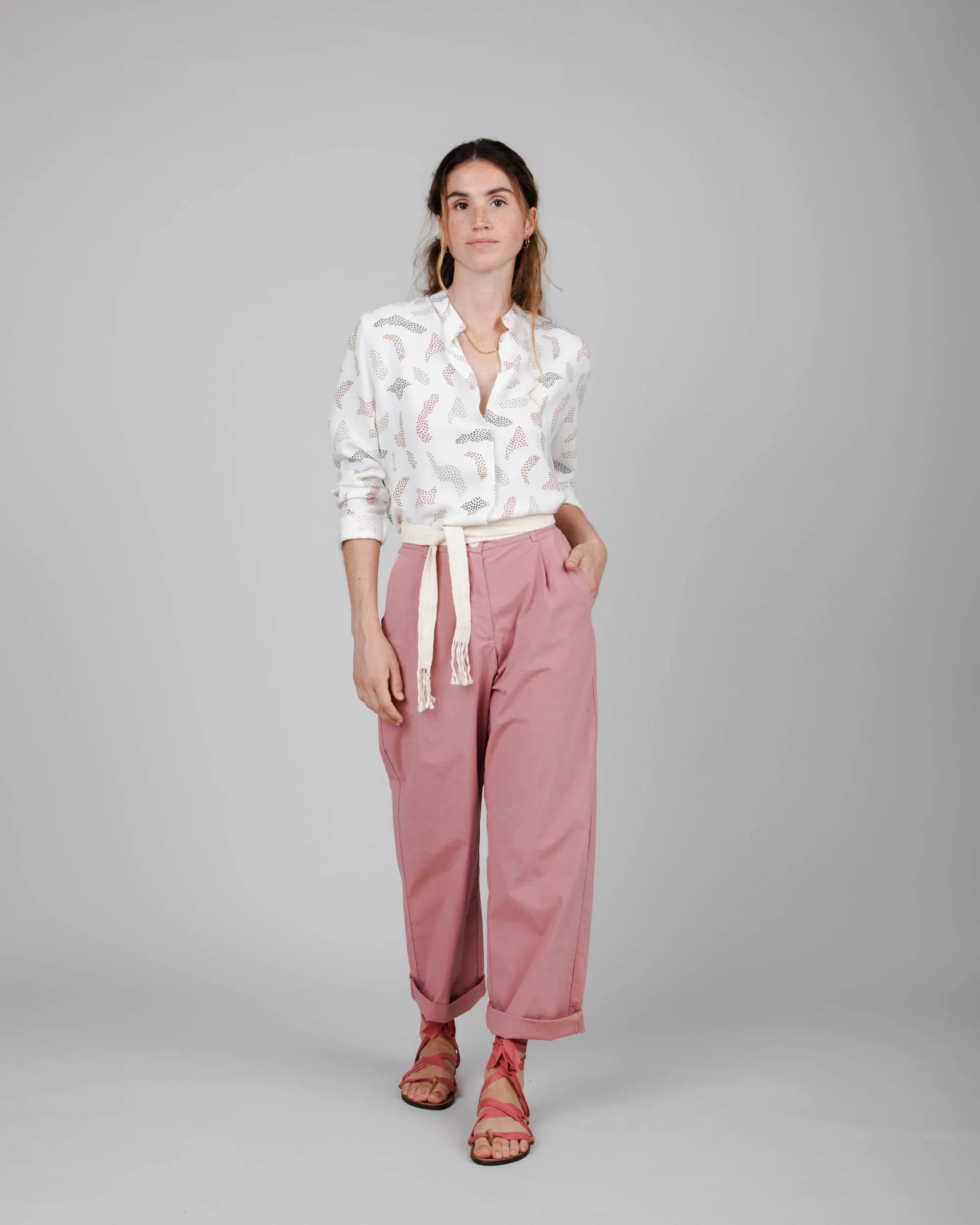 Maria Mao Blouse White sold by Brava Fabrics product image thumbnail 2