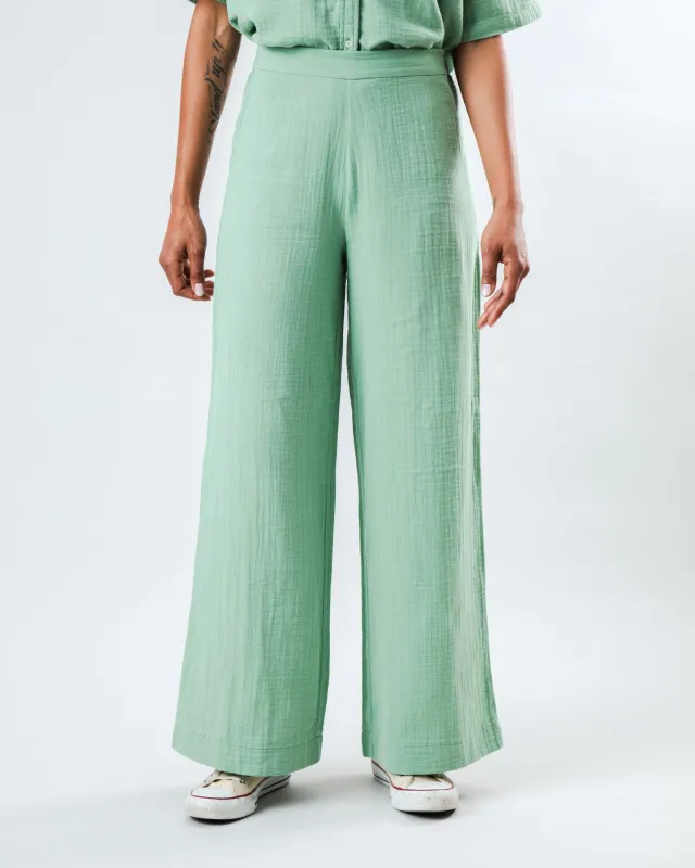 Bubble Wide Leg Light Green sold by Brava Fabrics
