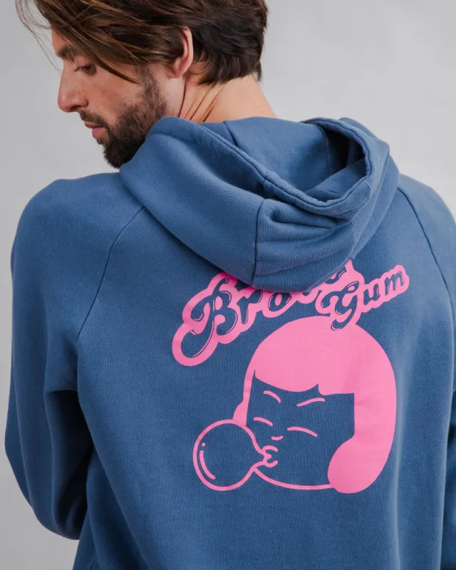 Brava Gum Hoodie Sweatshirt Indigo sold by Brava Fabrics
