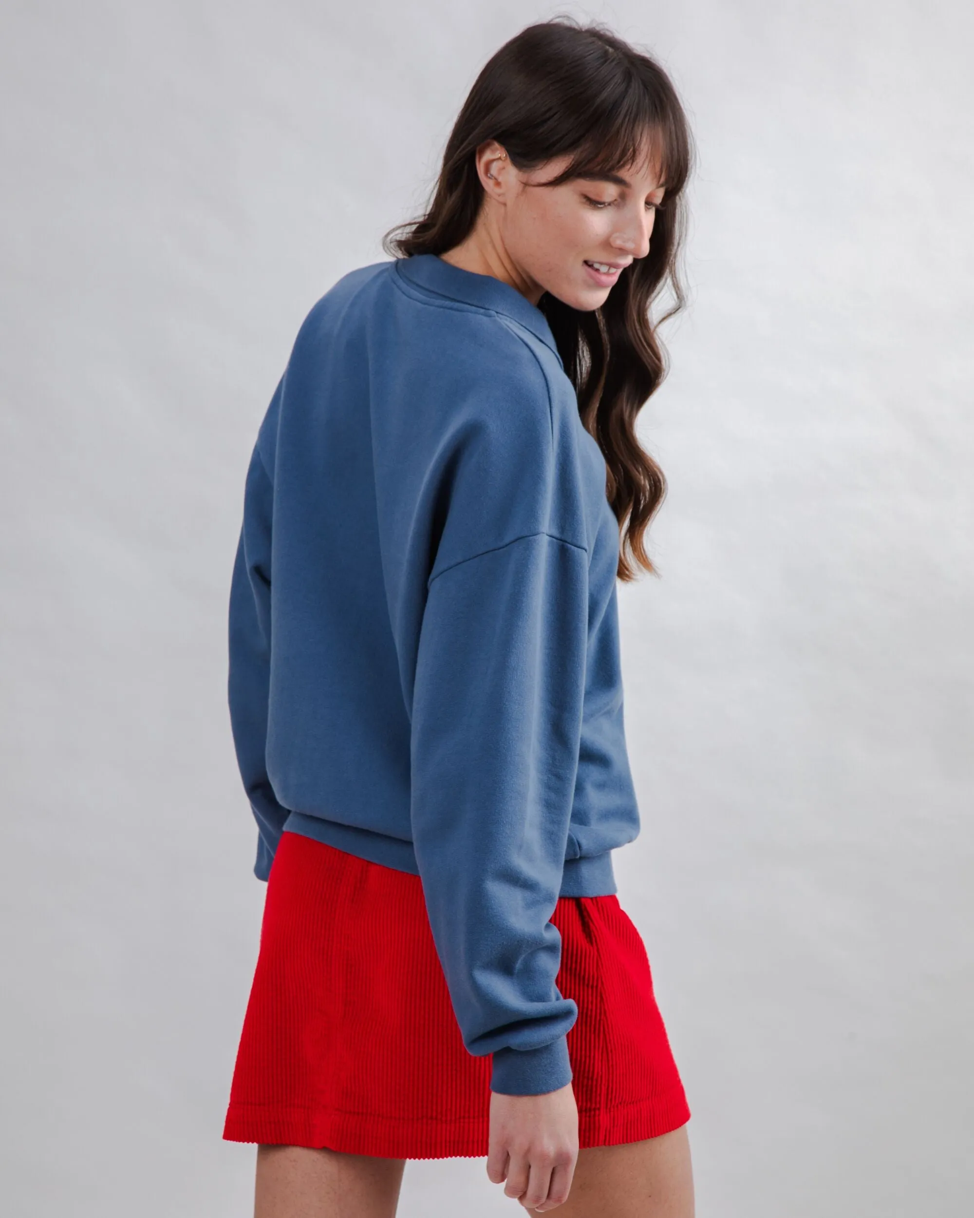 Brava Gum Polo Sweatshirt Indigo sold by Brava Fabrics product image thumbnail 5