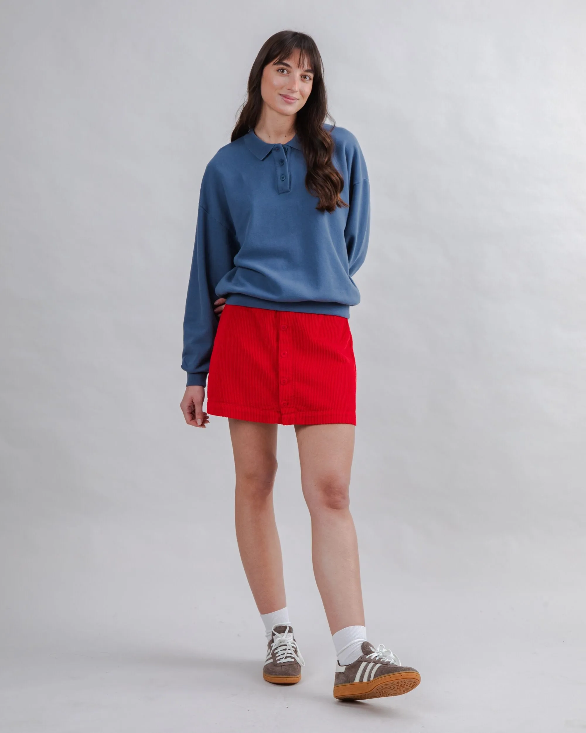 Brava Gum Polo Sweatshirt Indigo sold by Brava Fabrics product image thumbnail 3