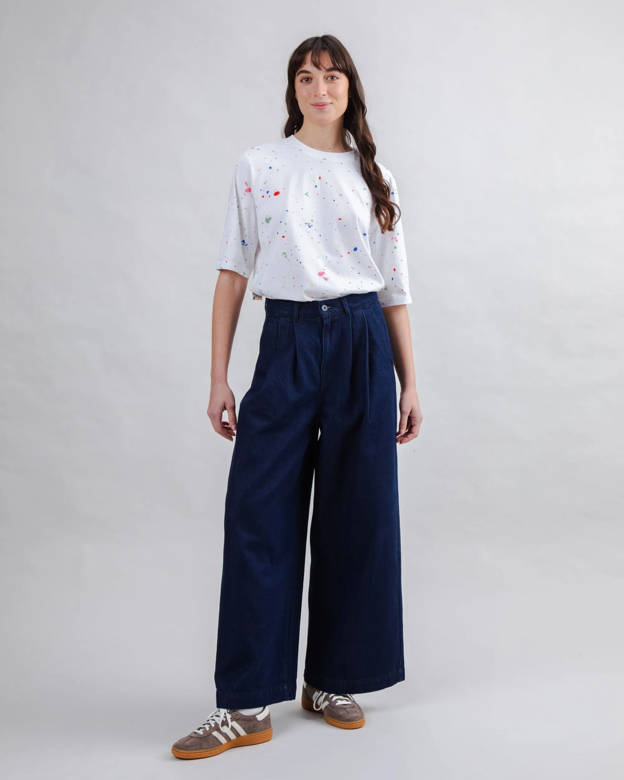 Wide Leg Pants Denim Dark sold by Brava Fabrics product image thumbnail 3