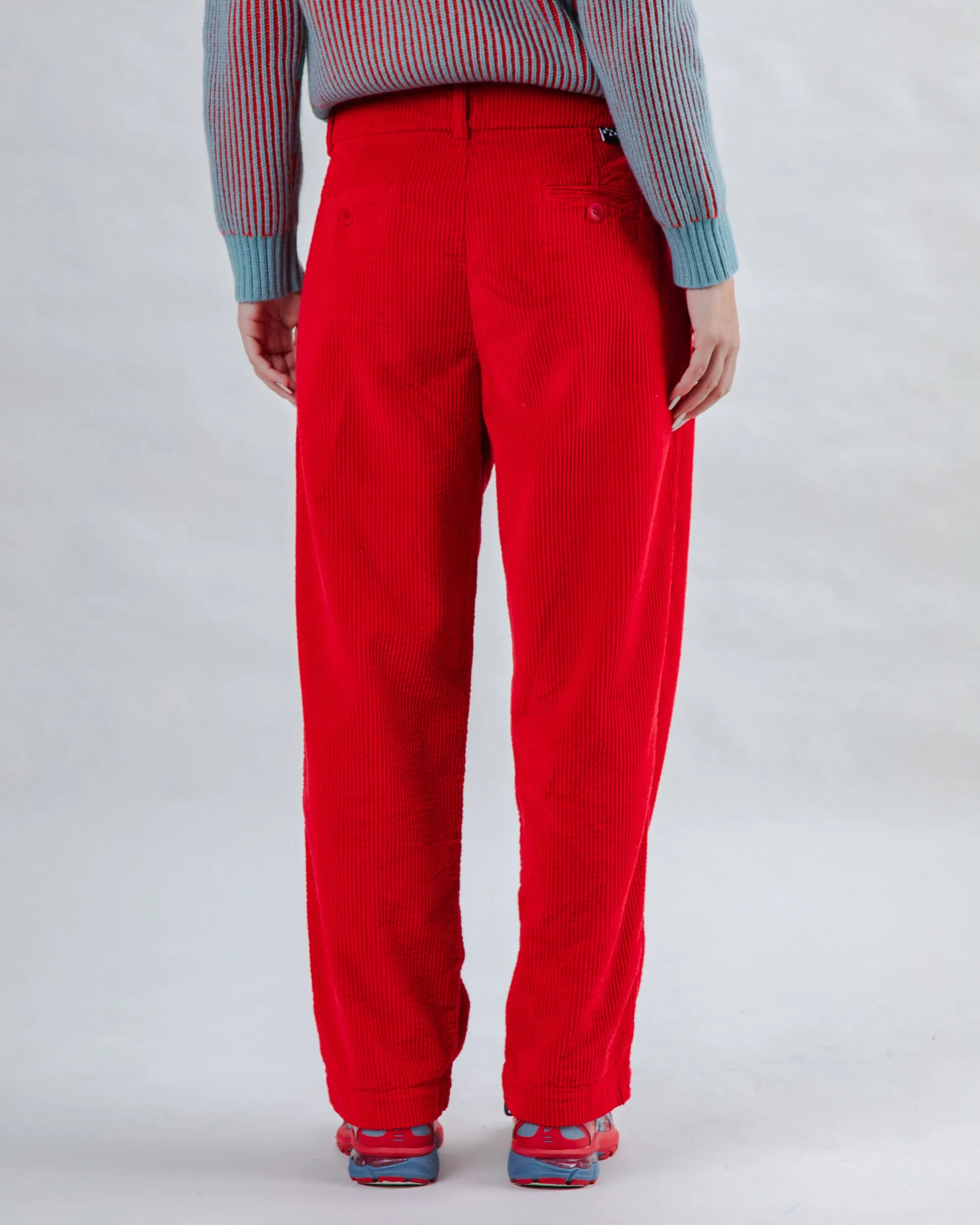 Corduroy Pleated Pants Red sold by Brava Fabrics product image thumbnail 5