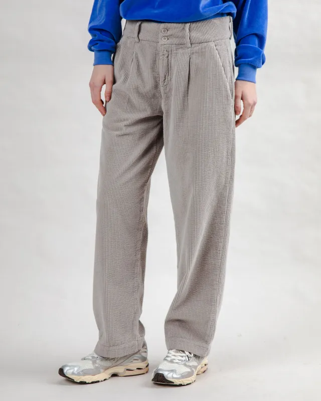 Corduroy Pleated Pants Grey sold by Brava Fabrics