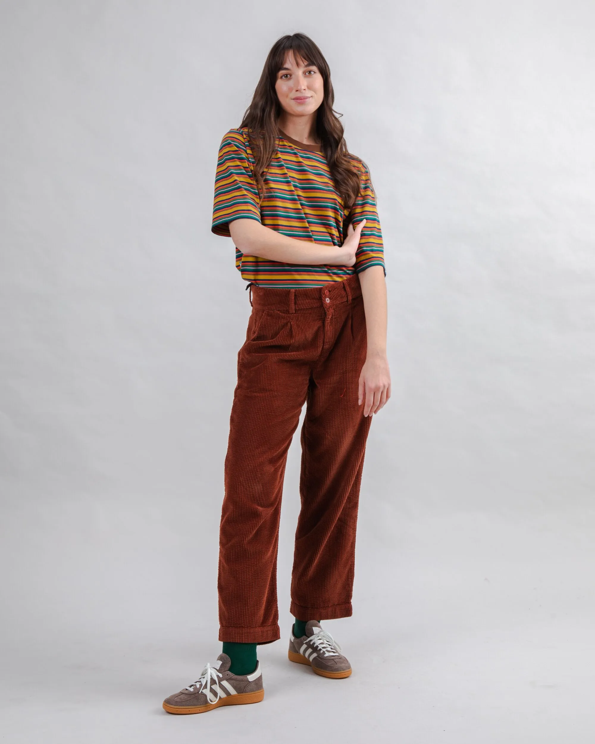 Corduroy Pleated Pants Copper sold by Brava Fabrics product image thumbnail 3