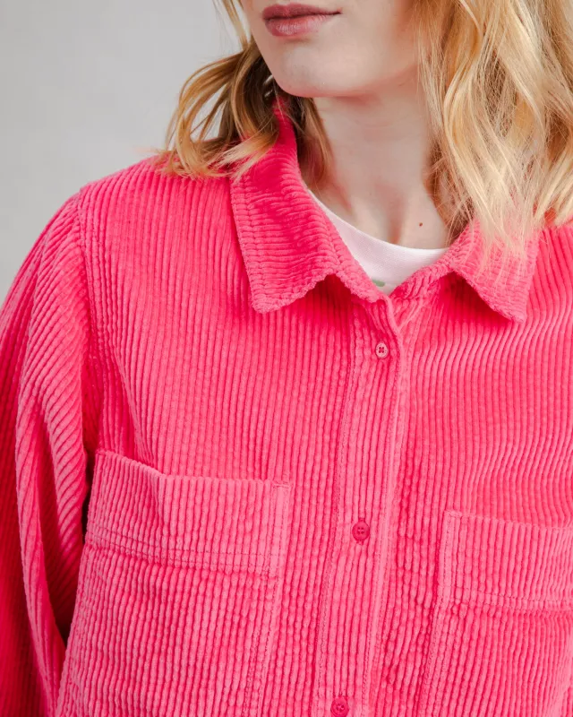 Corduroy Boxy Shirt Pink sold by Brava Fabrics