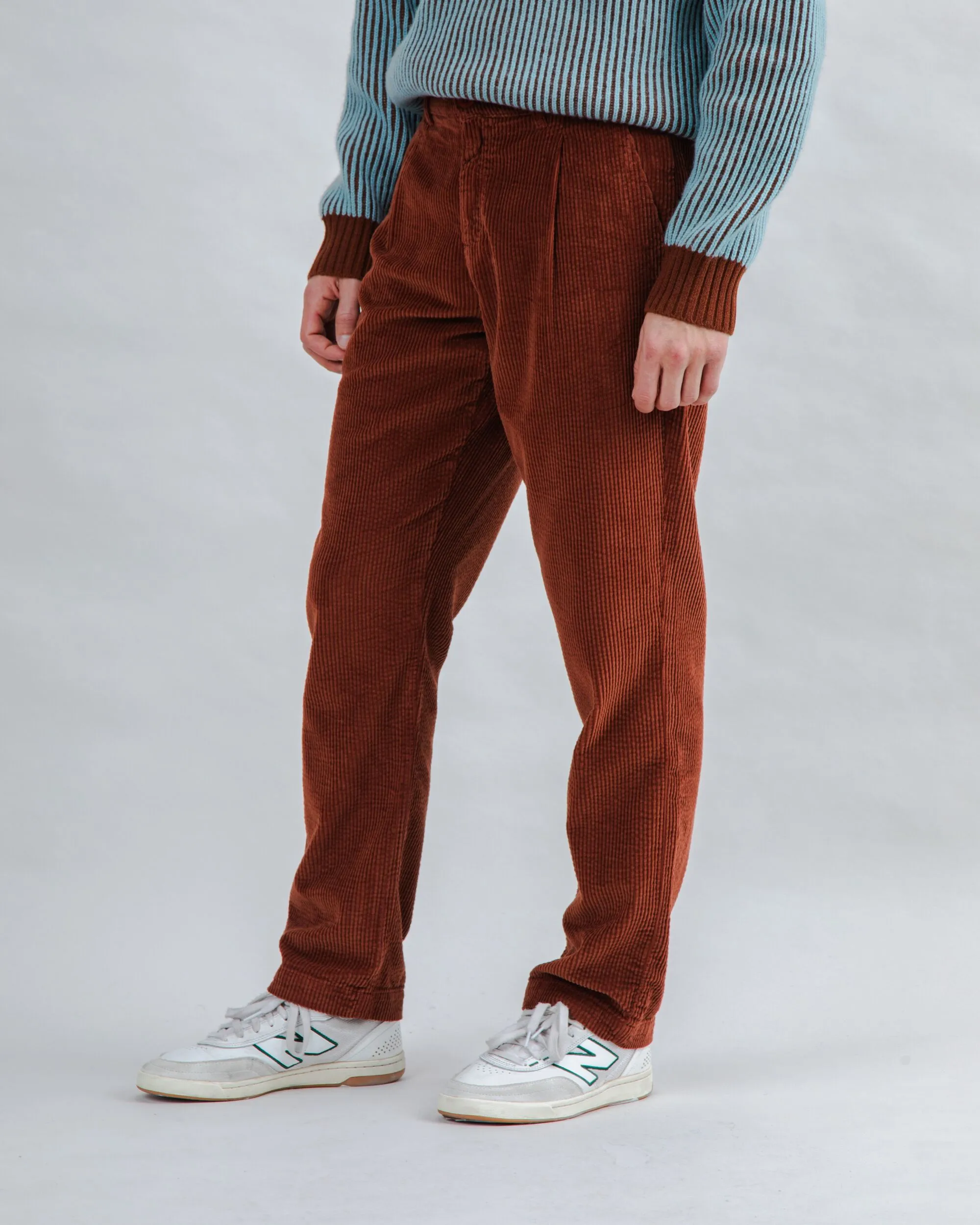 Corduroy Pleated Chino Pants Copper sold by Brava Fabrics product image thumbnail 4