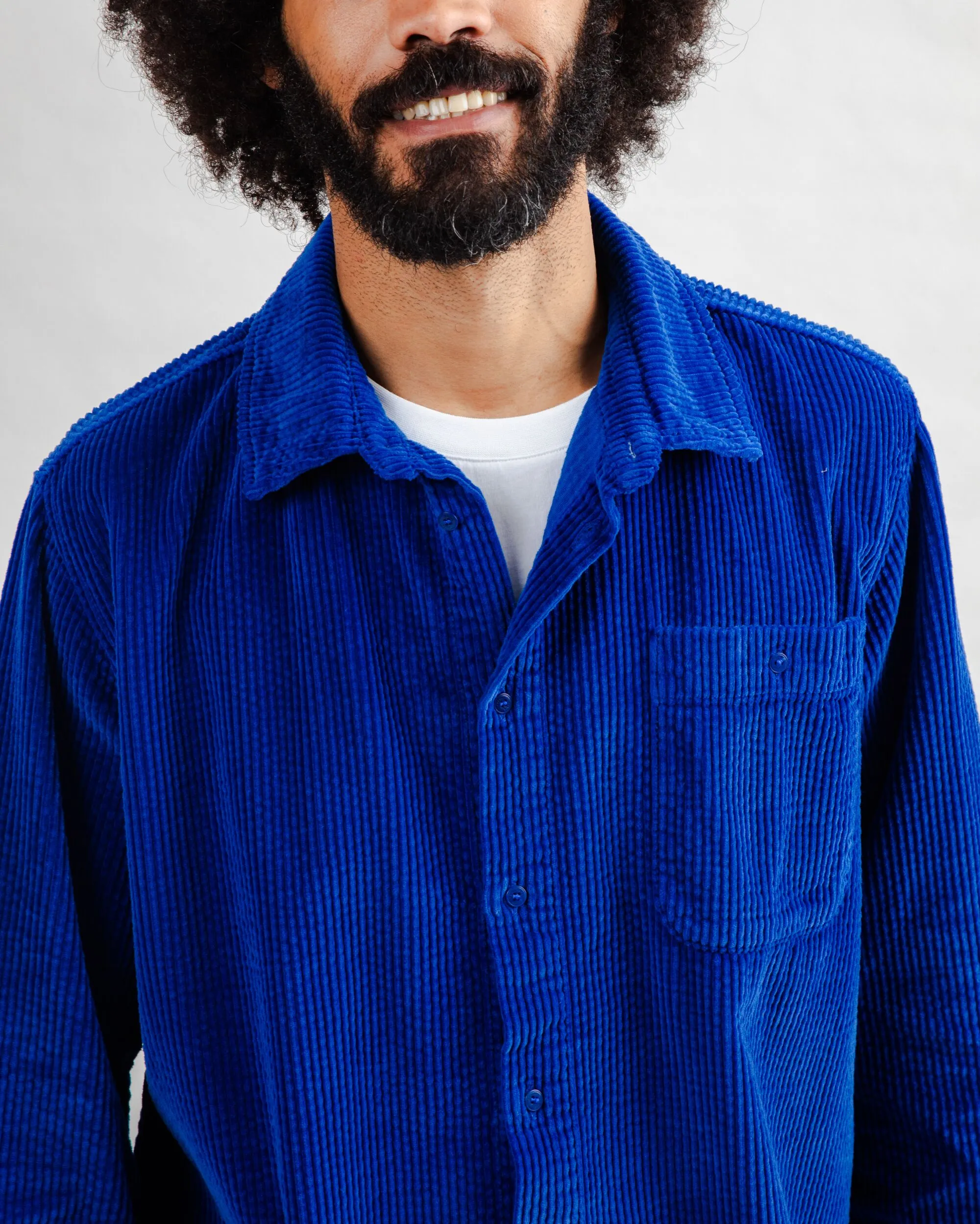 Corduroy Overshirt Klein Blue sold by Brava Fabrics product image thumbnail 4