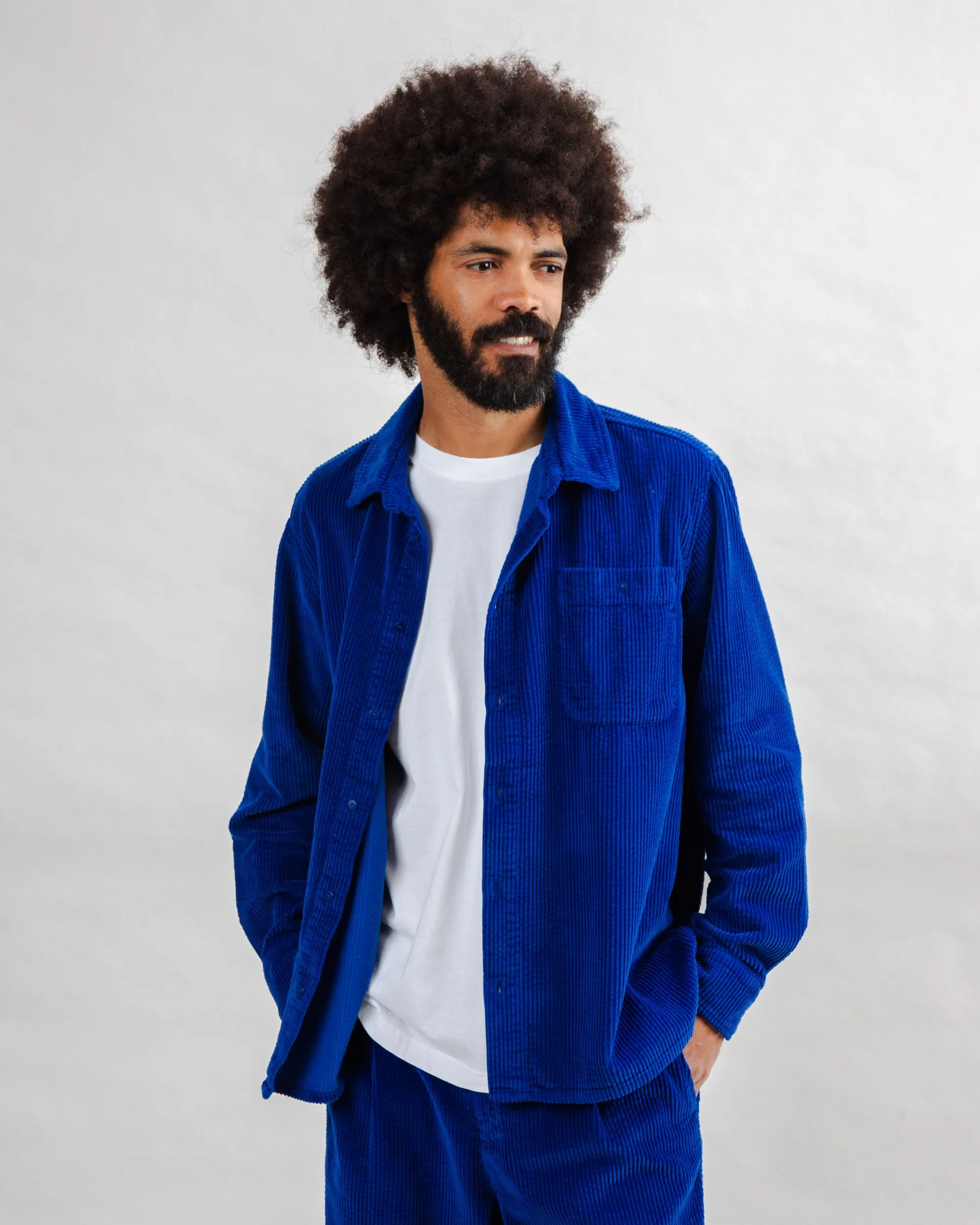 Corduroy Overshirt Klein Blue sold by Brava Fabrics product image thumbnail 2