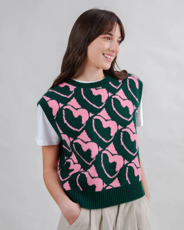 Heart Wool Vest sold by Brava Fabrics