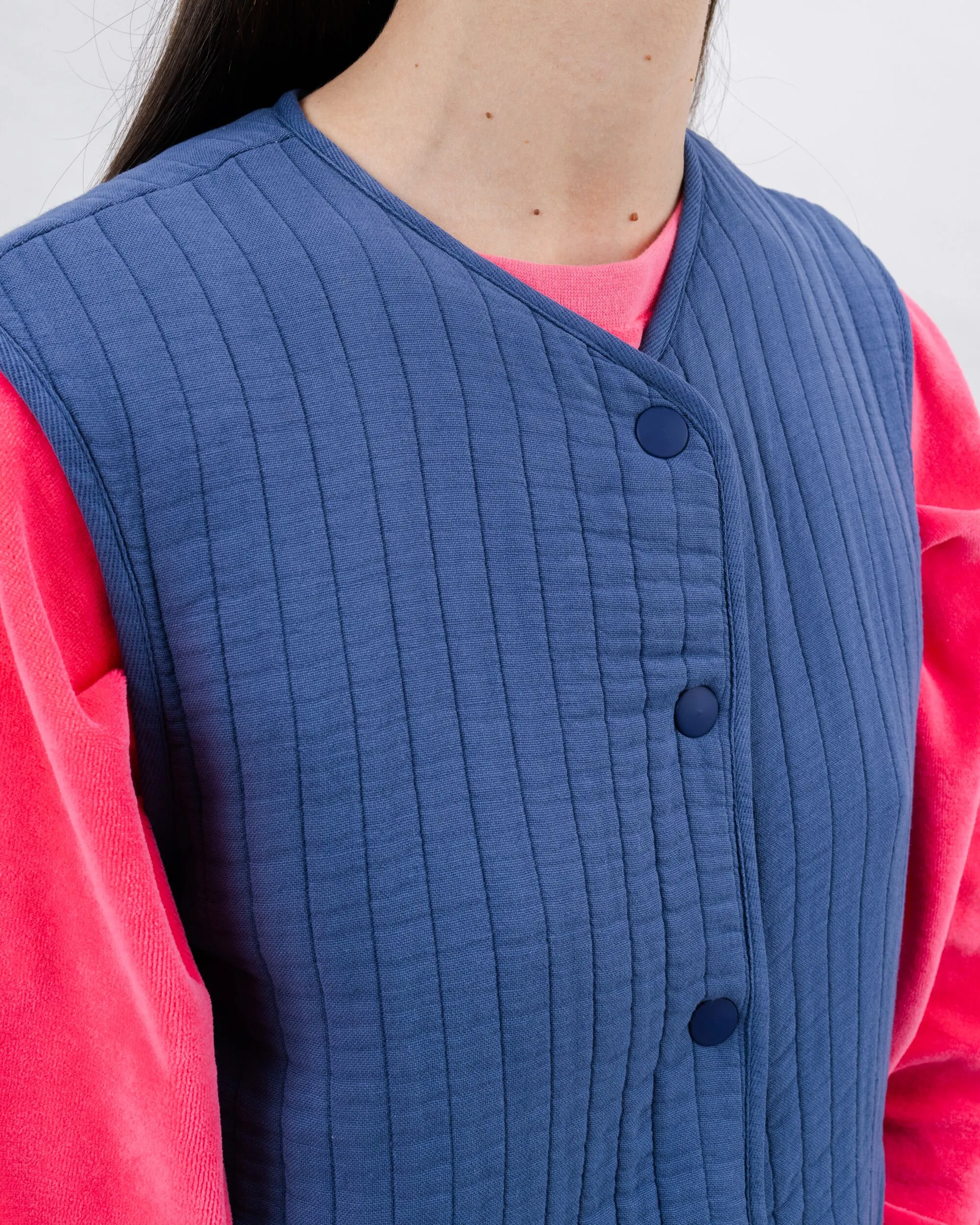 Quilt Vest Woman Indigo sold by Brava Fabrics product image thumbnail 4