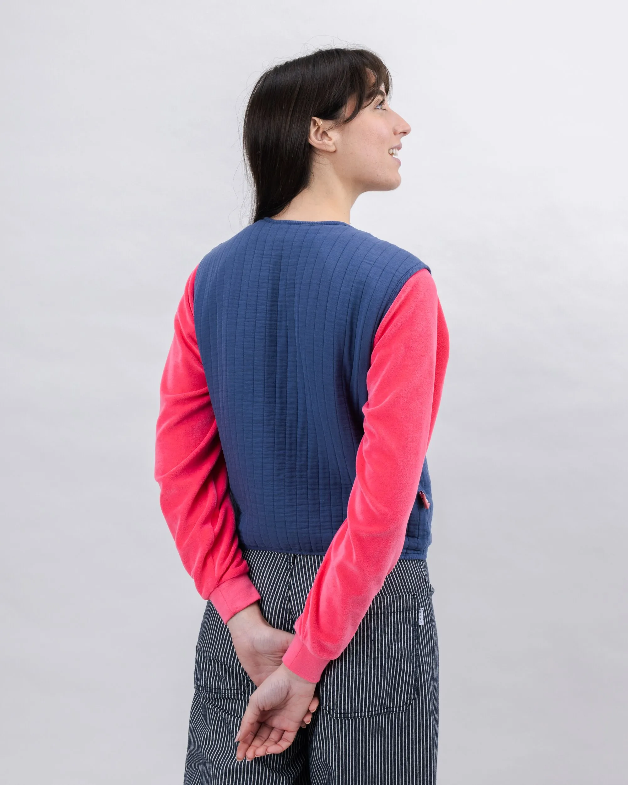 Quilt Vest Woman Indigo sold by Brava Fabrics product image thumbnail 5