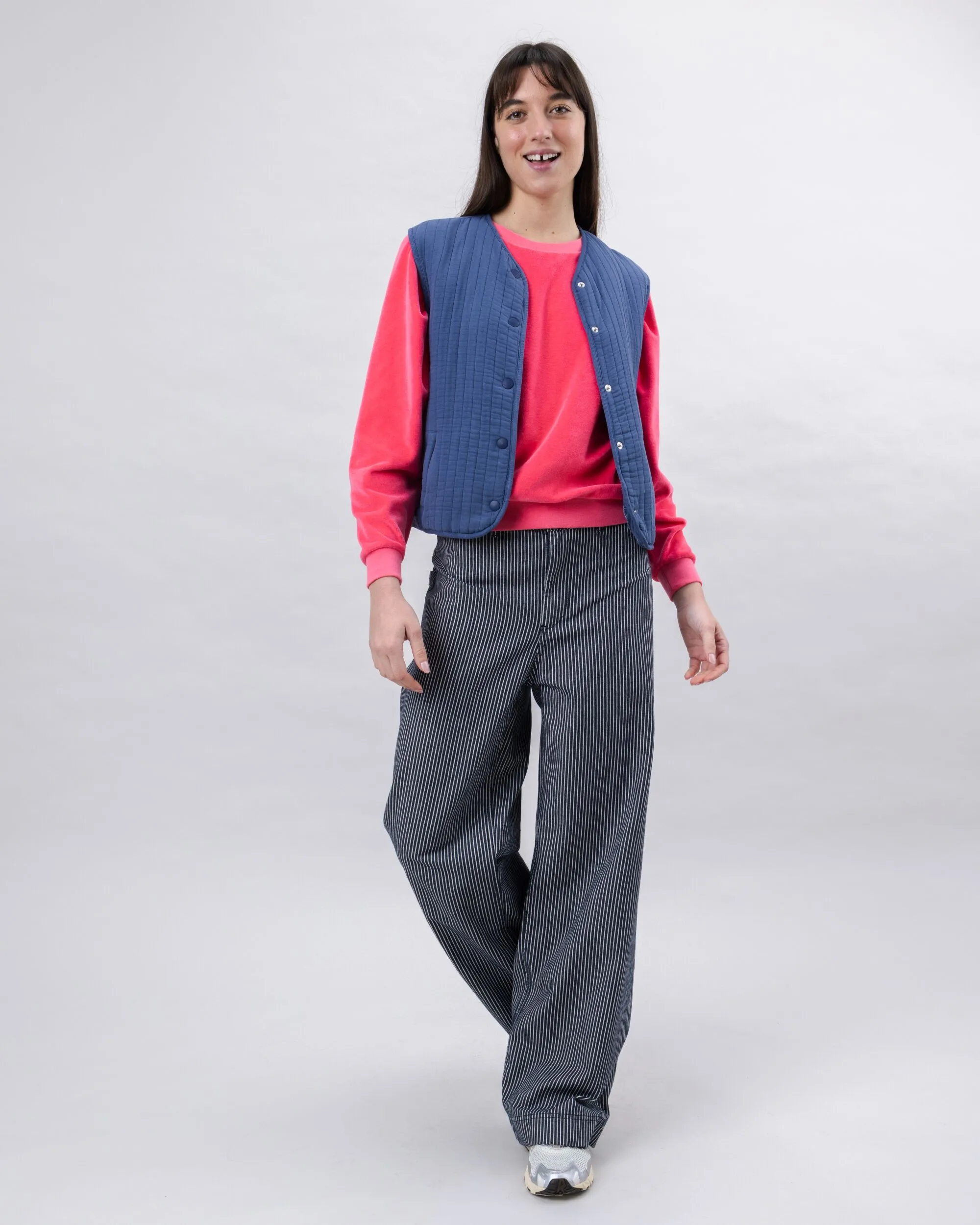 Quilt Vest Woman Indigo sold by Brava Fabrics product image thumbnail 3