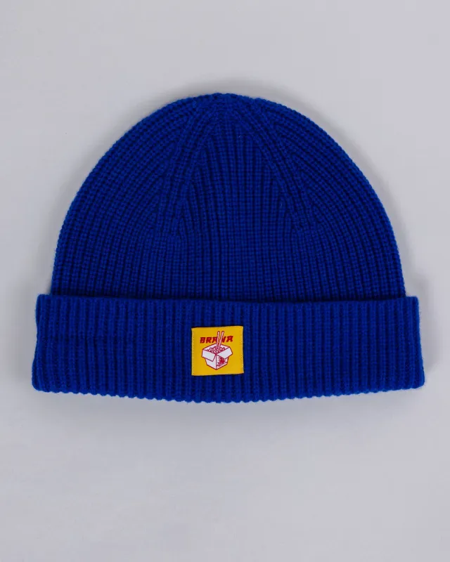 Wool Beanie Blue sold by Brava Fabrics