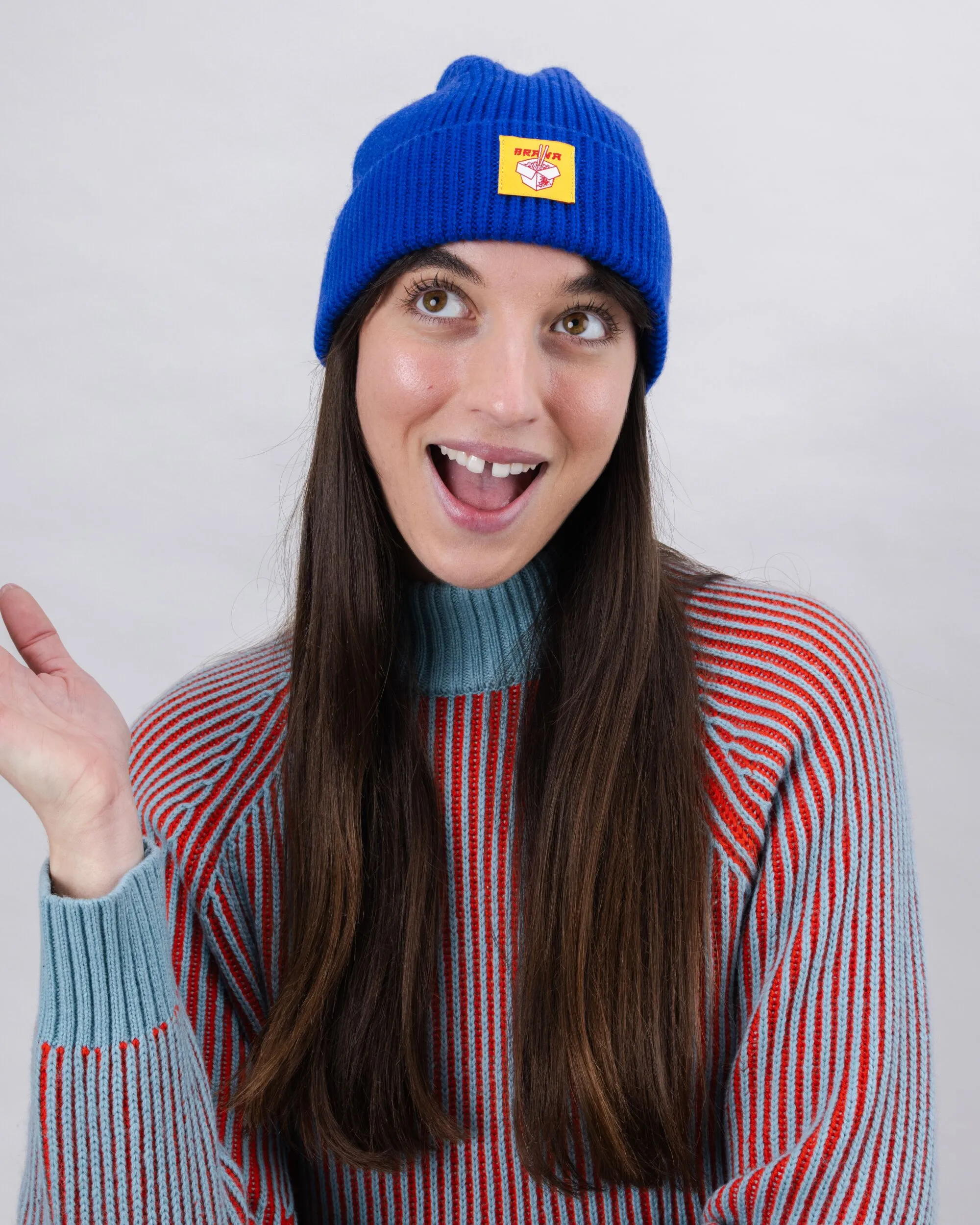 Wool Beanie Blue sold by Brava Fabrics product image thumbnail 2