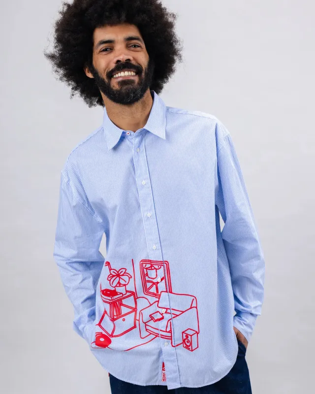 The Indoor Society Stripes Shirt made by Brava Fabrics
