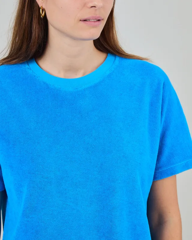 Terry oversize Tee Blue sold by Brava Fabrics
