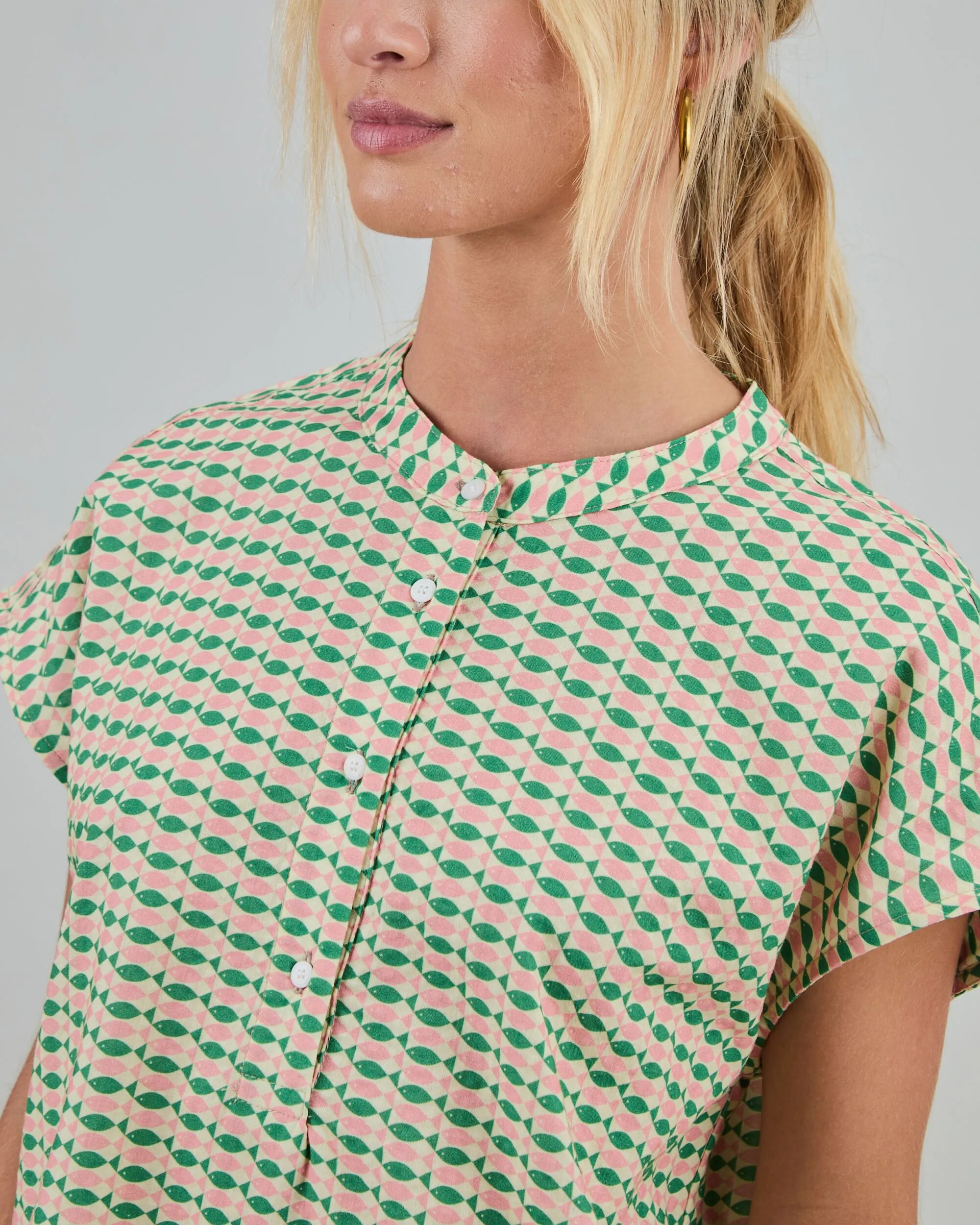 Sardinas Sleeveless Blouse Yellow sold by Brava Fabrics product image thumbnail 4