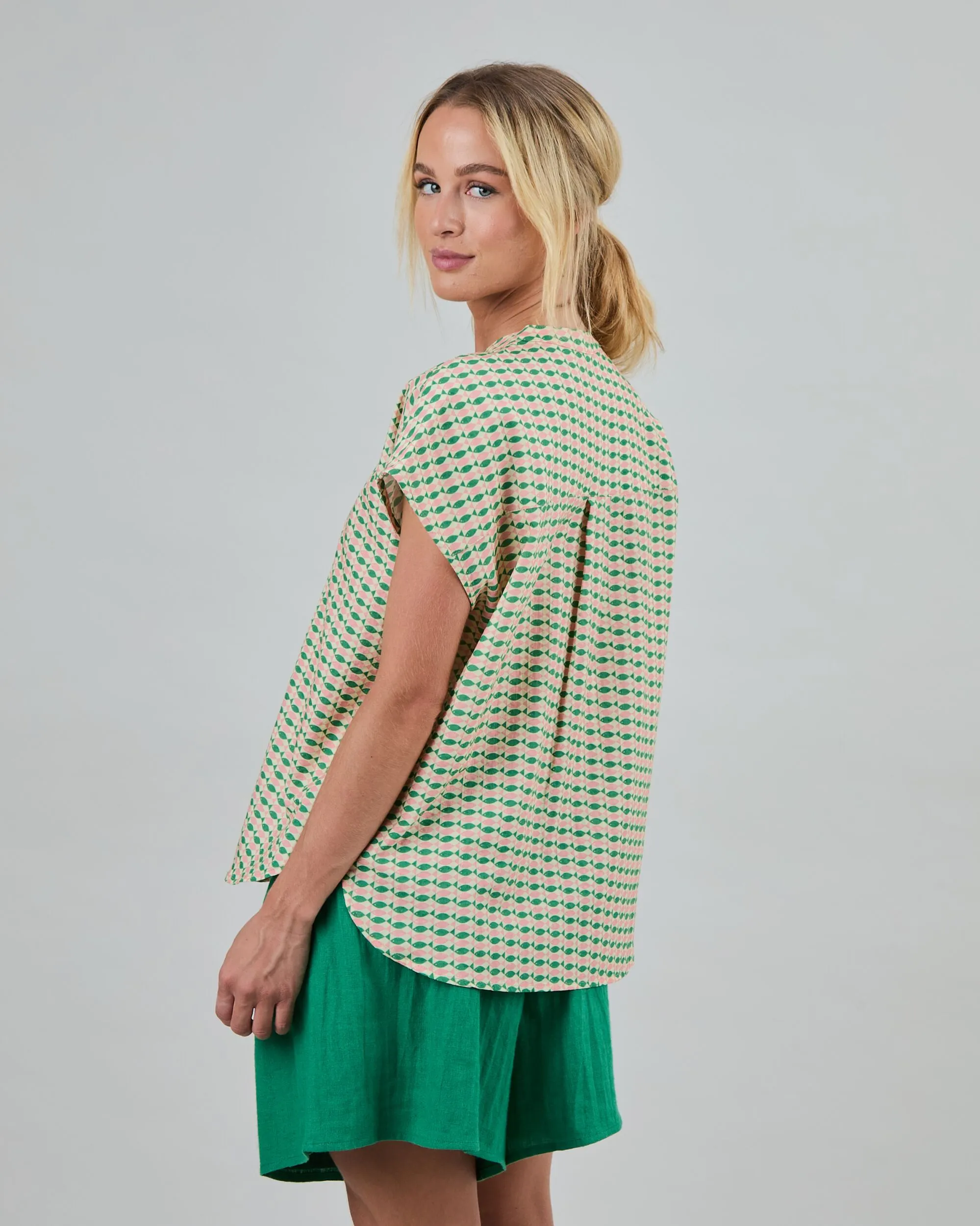 Sardinas Sleeveless Blouse Yellow sold by Brava Fabrics product image thumbnail 5