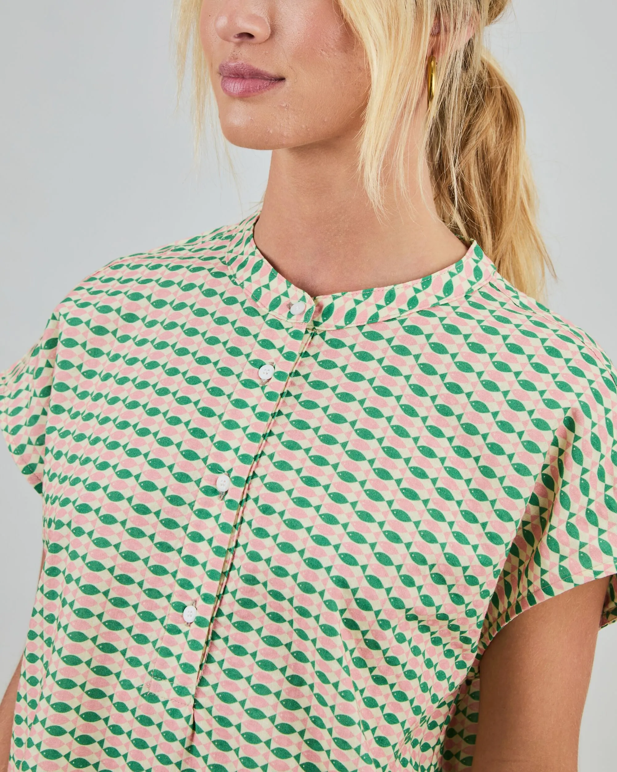 Sardinas Sleeveless Blouse Yellow sold by Brava Fabrics product image thumbnail 2