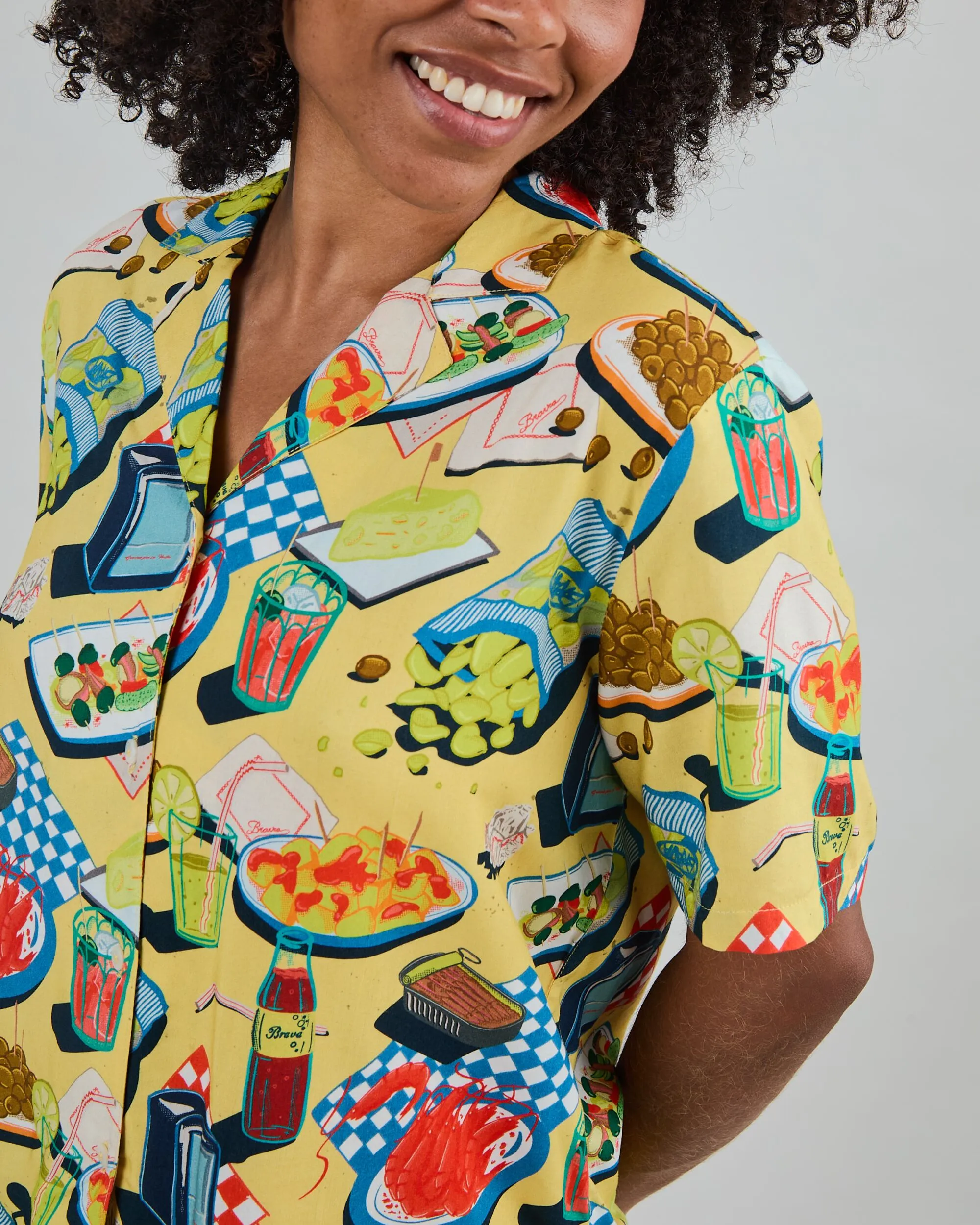 Chiringuito Aloha Blouse Yellow sold by Brava Fabrics product image thumbnail 4