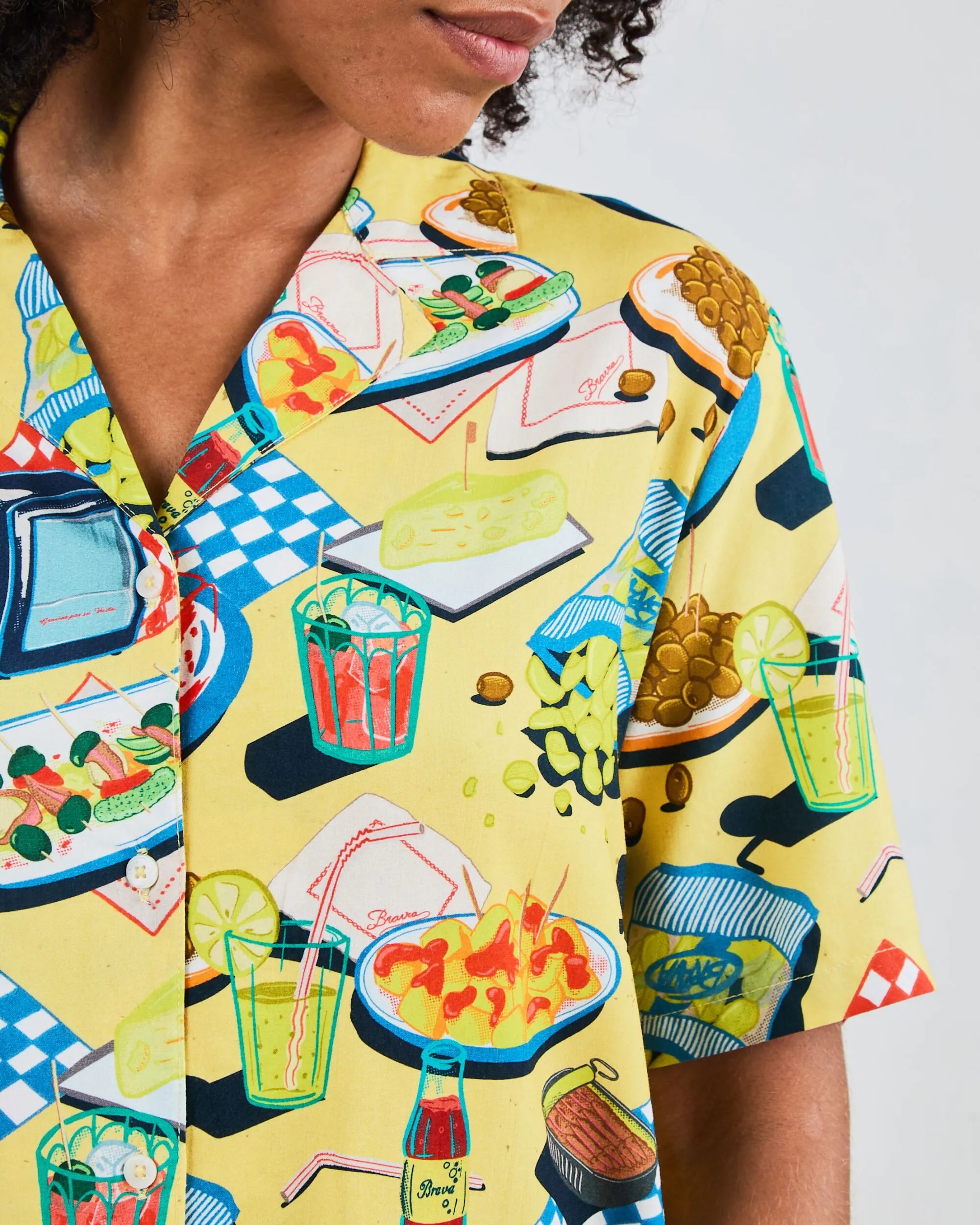 Chiringuito Aloha Blouse Yellow sold by Brava Fabrics product image thumbnail 2