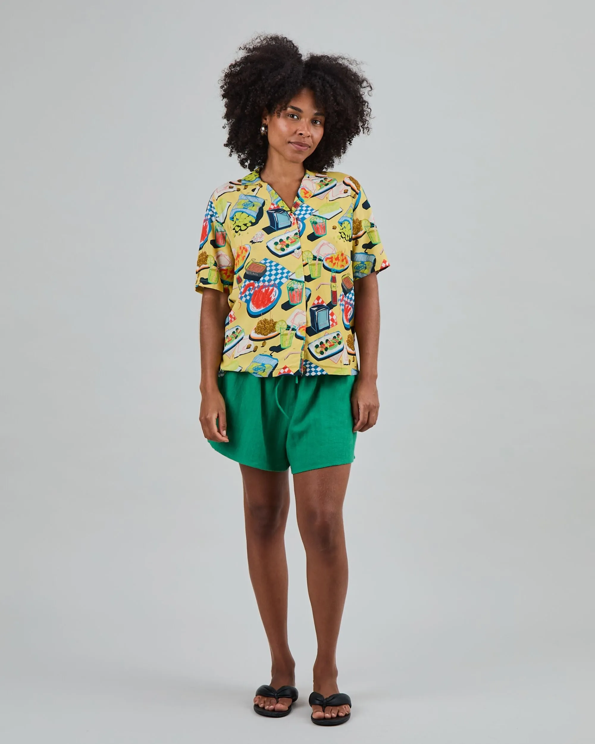 Chiringuito Aloha Blouse Yellow sold by Brava Fabrics product image thumbnail 3