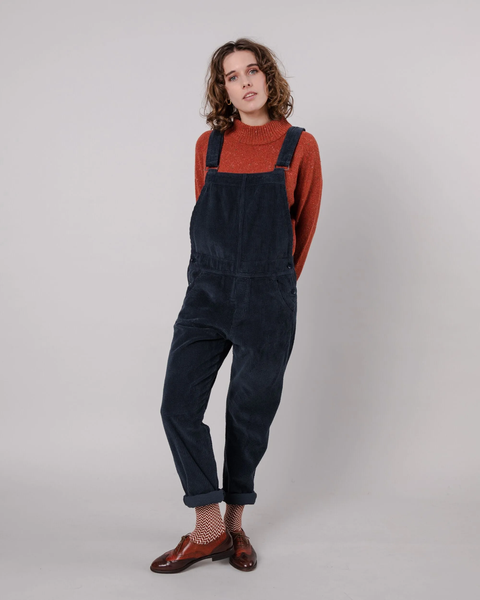 Workwear Corduroy Overall Navy sold by Brava Fabrics product image thumbnail 2