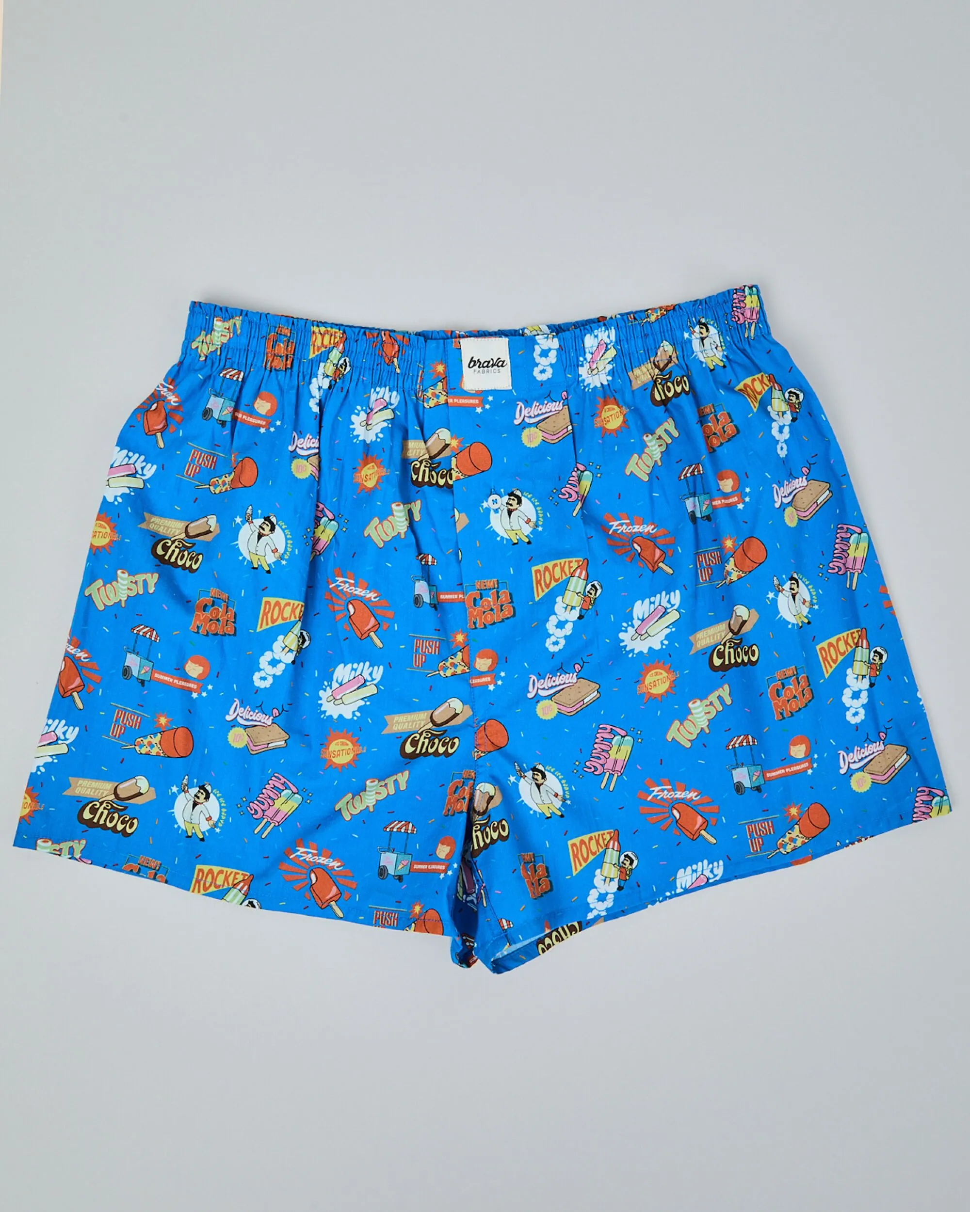 Summer Ice Cream Boxer sold by Brava Fabrics