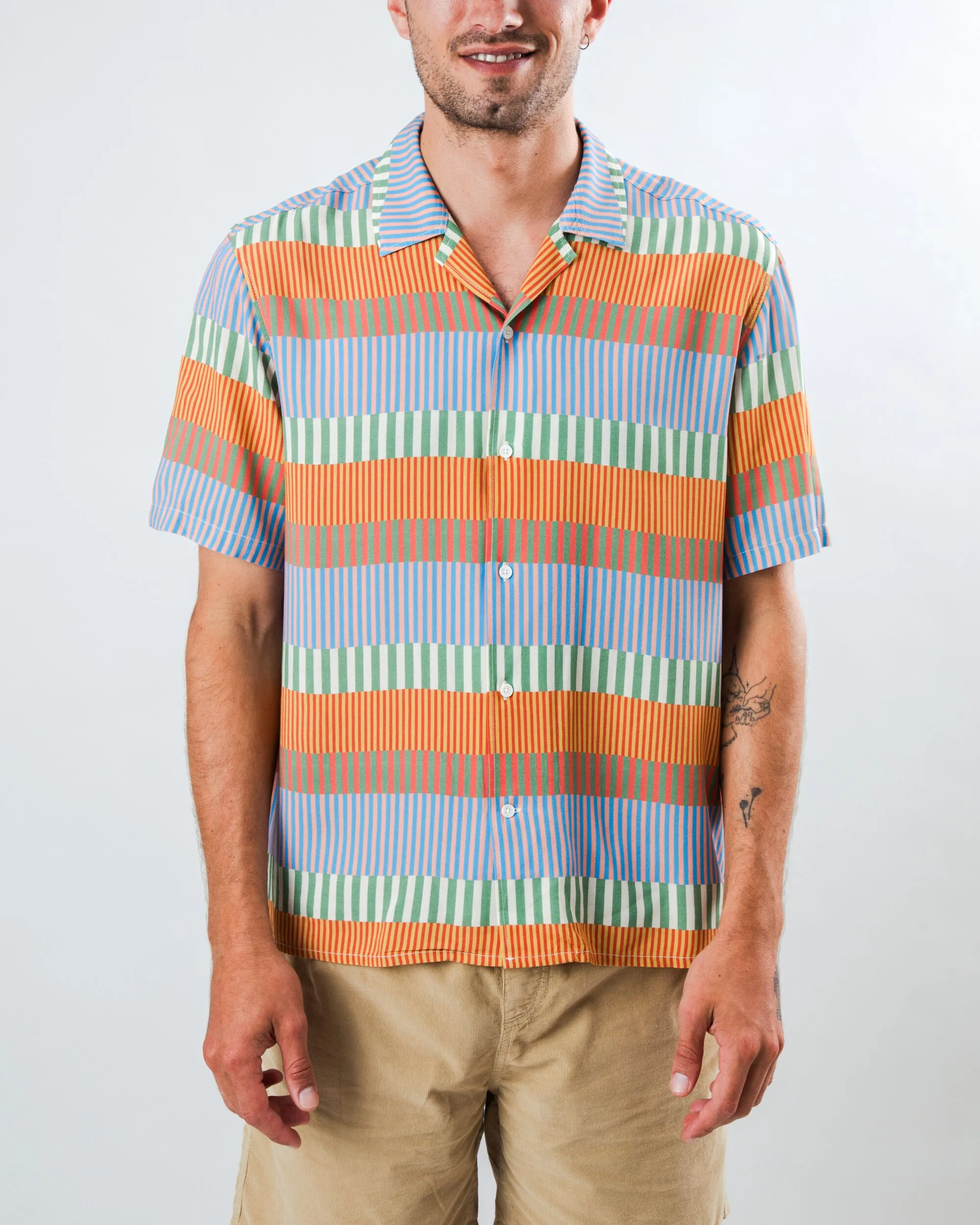 Mediterranean Aloha Shirt sold by Brava Fabrics