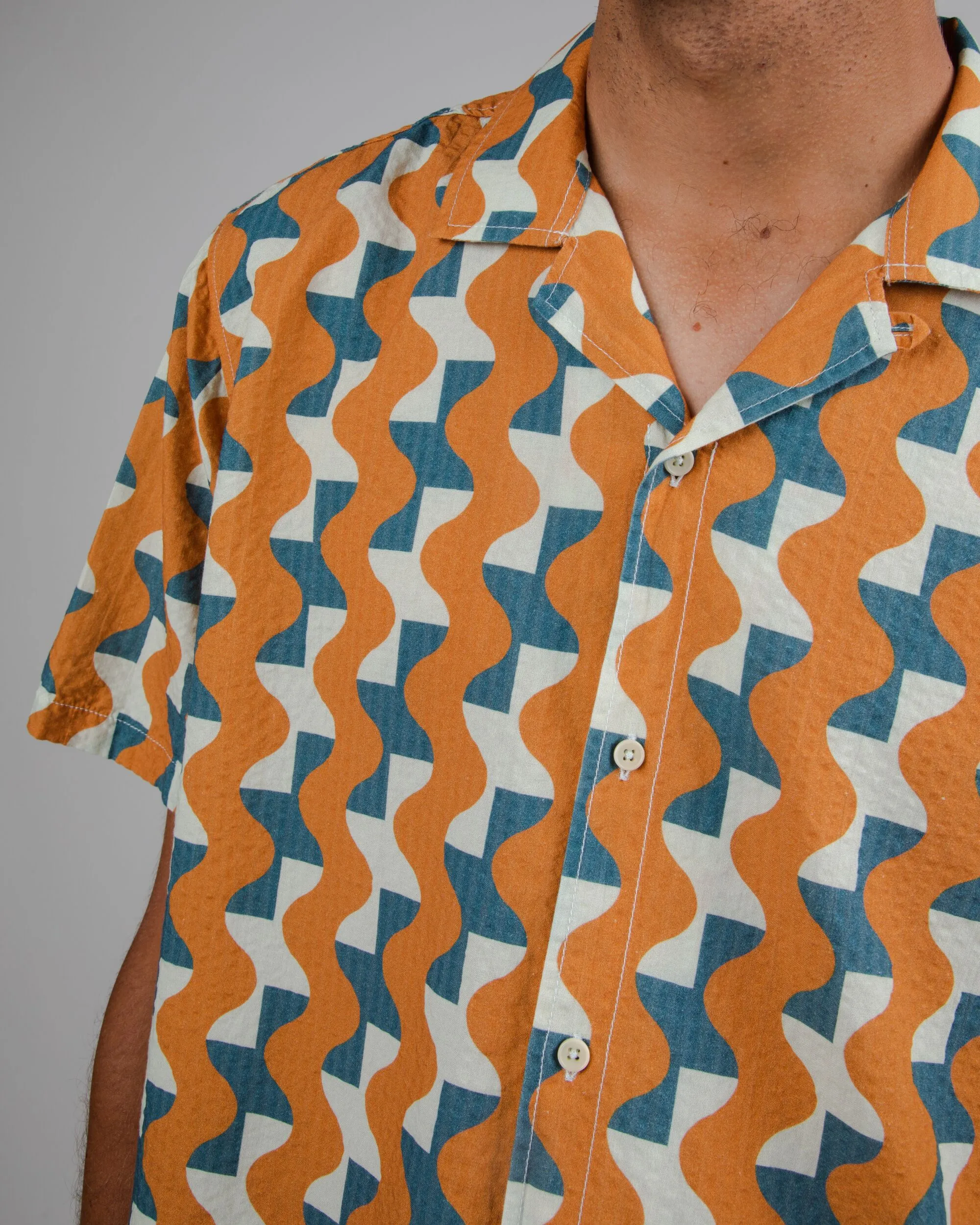 Big Tiles Aloha Ochre sold by Brava Fabrics product image thumbnail 4