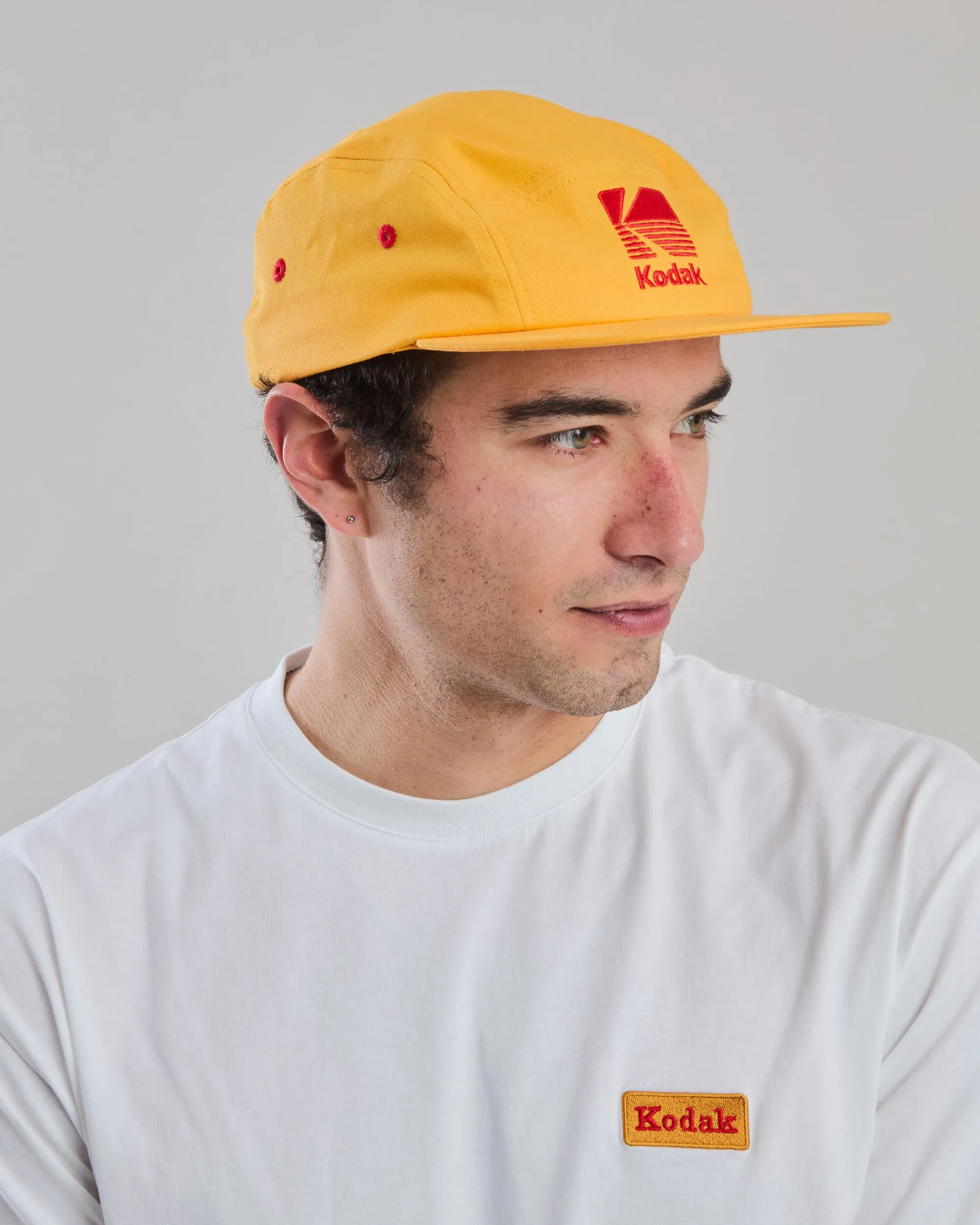Kodak 5 Panel Cap Yellow sold by Brava Fabrics product image thumbnail 3
