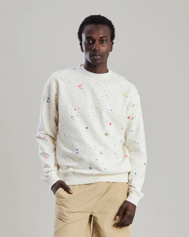 Splash Paint Sweatshirt Ecru made by Brava Fabrics