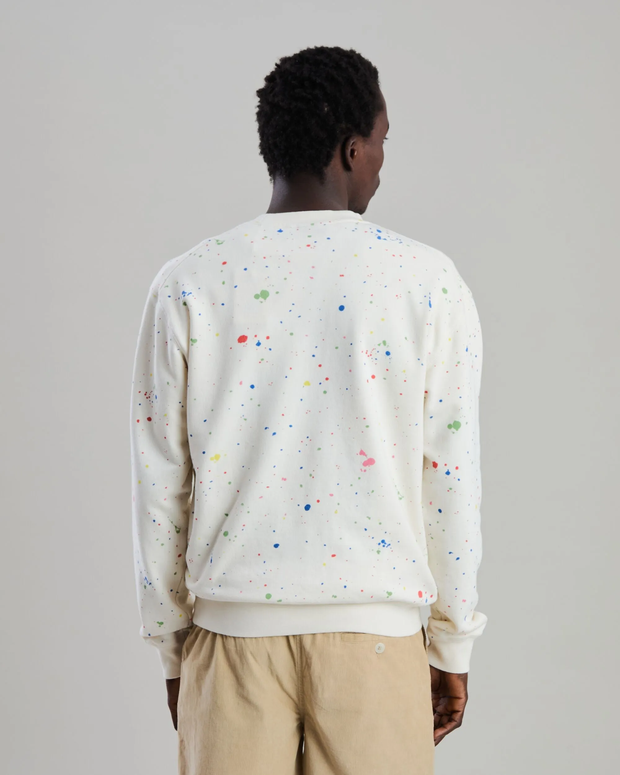 Splash Paint Sweatshirt Ecru sold by Brava Fabrics product image thumbnail 5