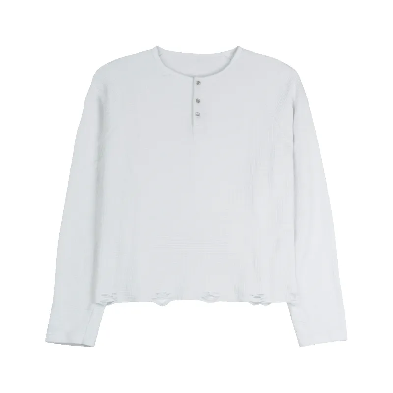 V2 Henley Thermal — White made by UNIFORMAL