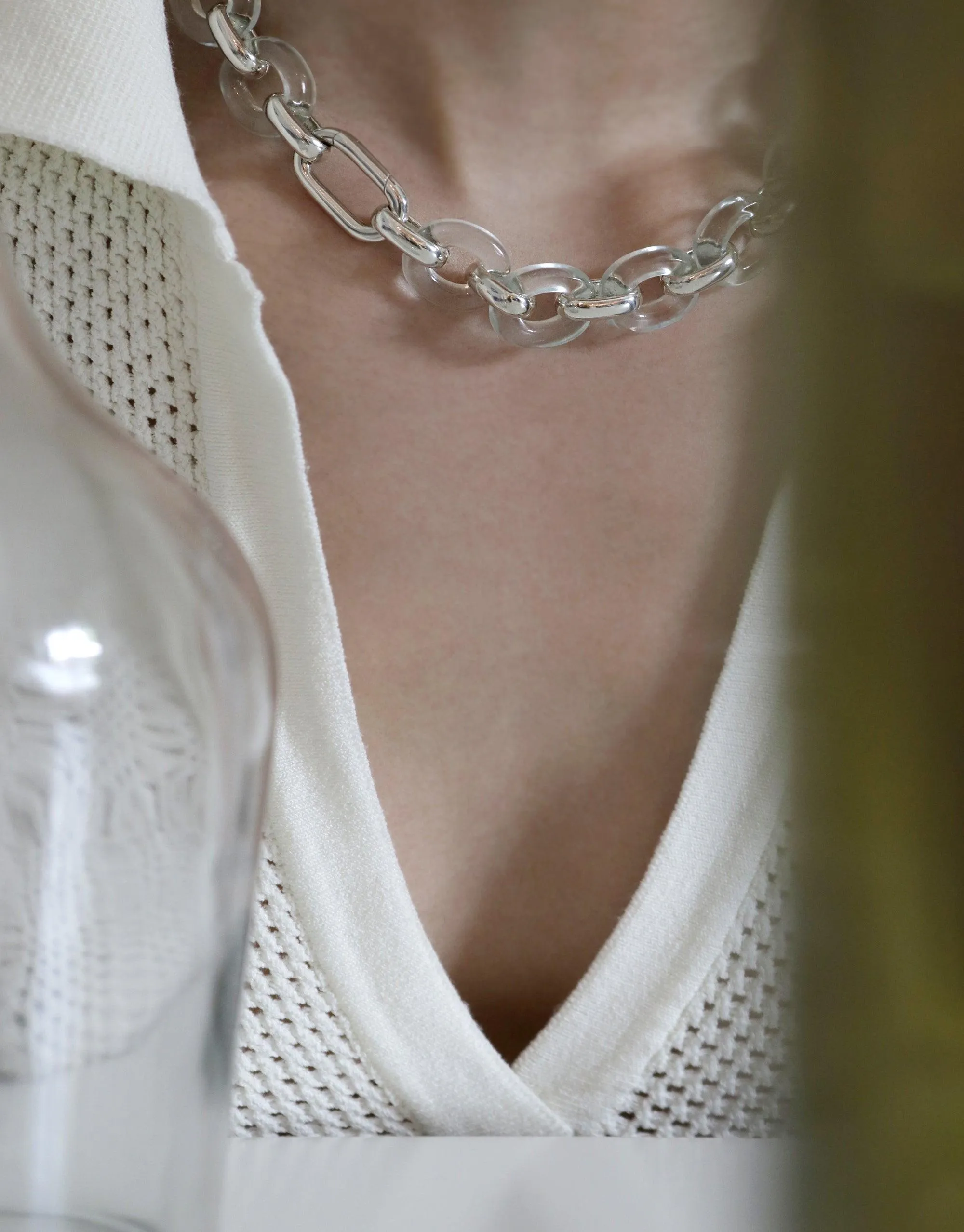 Connected Loop Necklace | Glass sold by CLED product image thumbnail 2