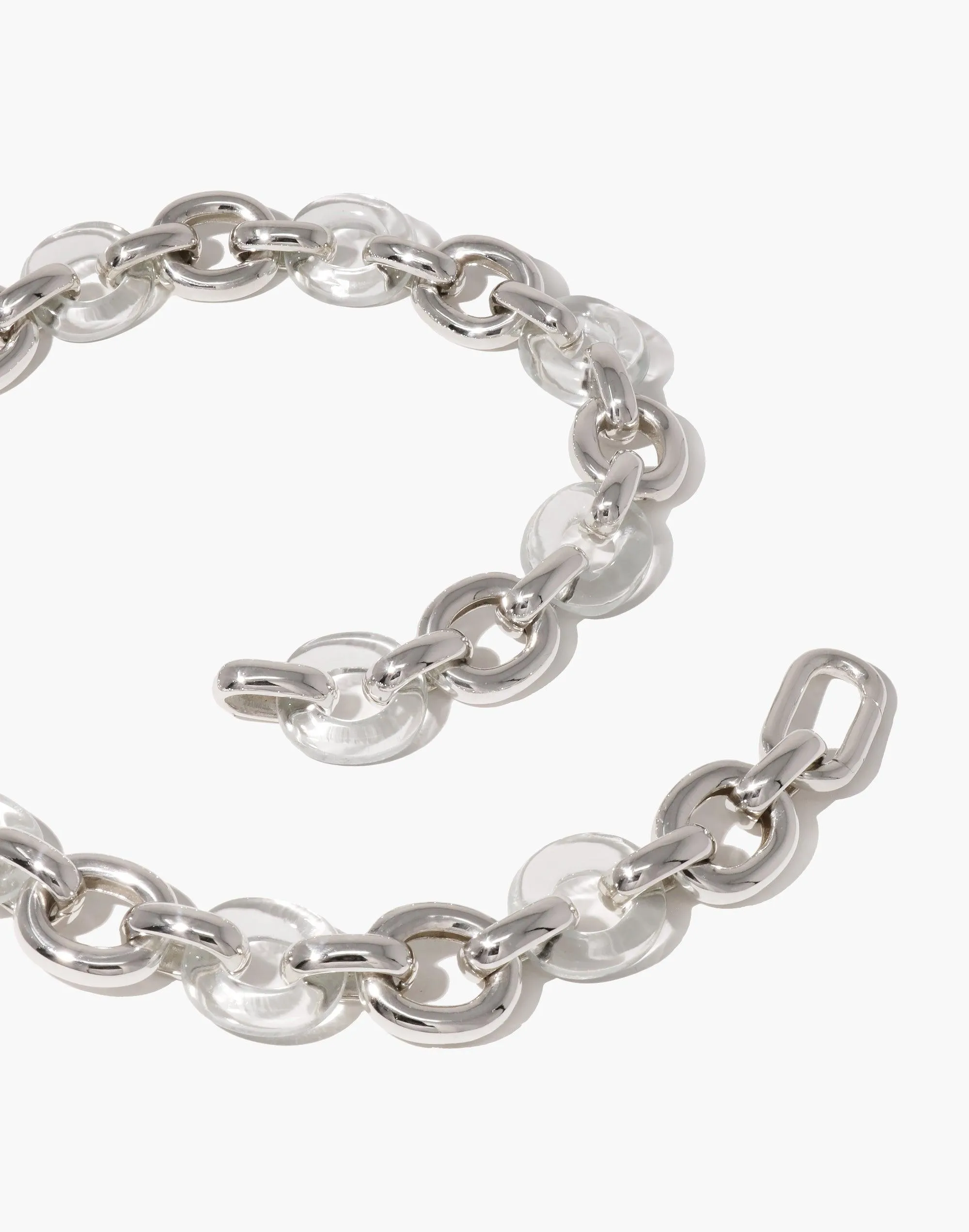 Connected Loop Necklace | Mixed Metal & Glass sold by CLED product image thumbnail 4