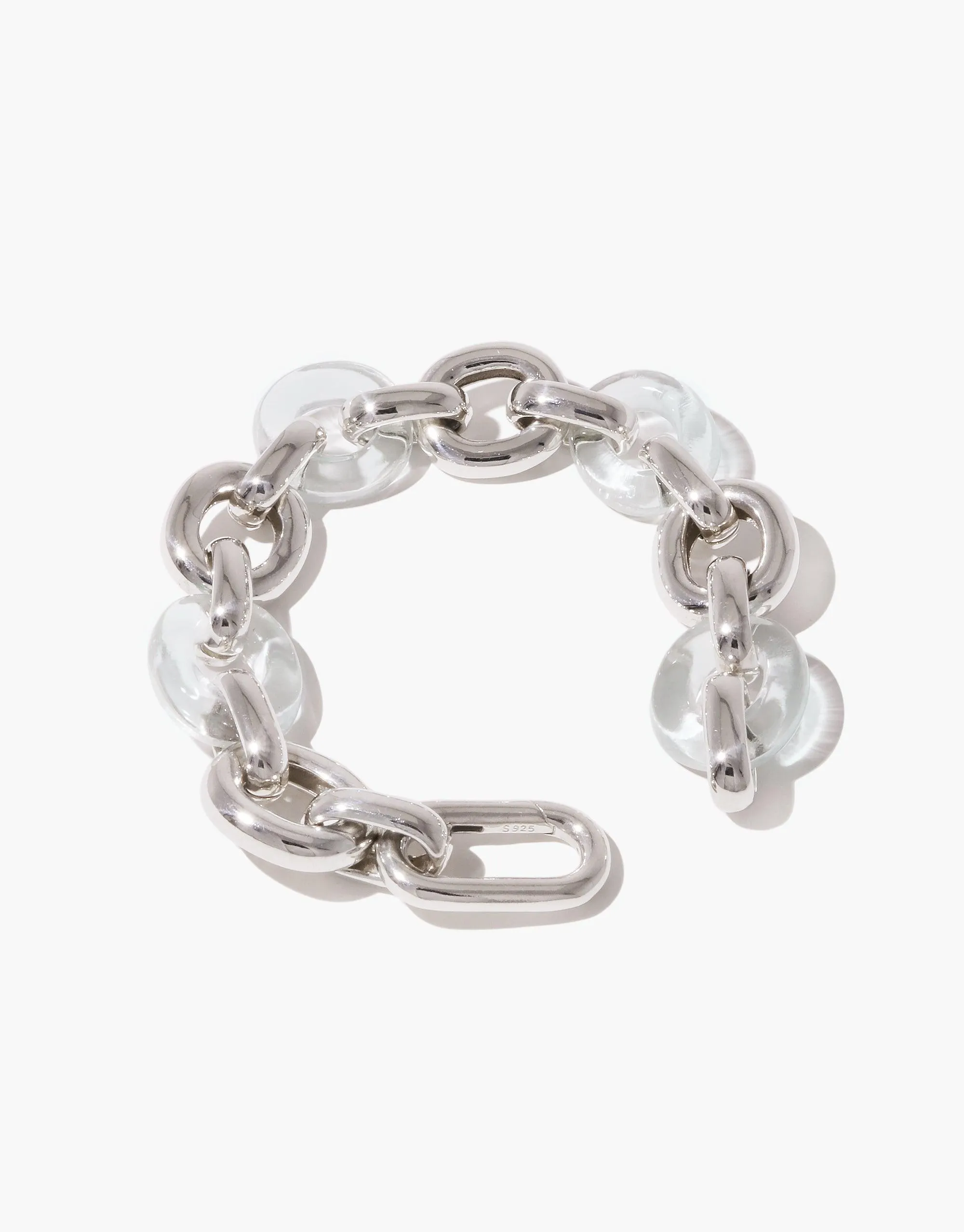 Connected Loop Bracelet | Mixed Metal & Glass sold by CLED product image thumbnail 4