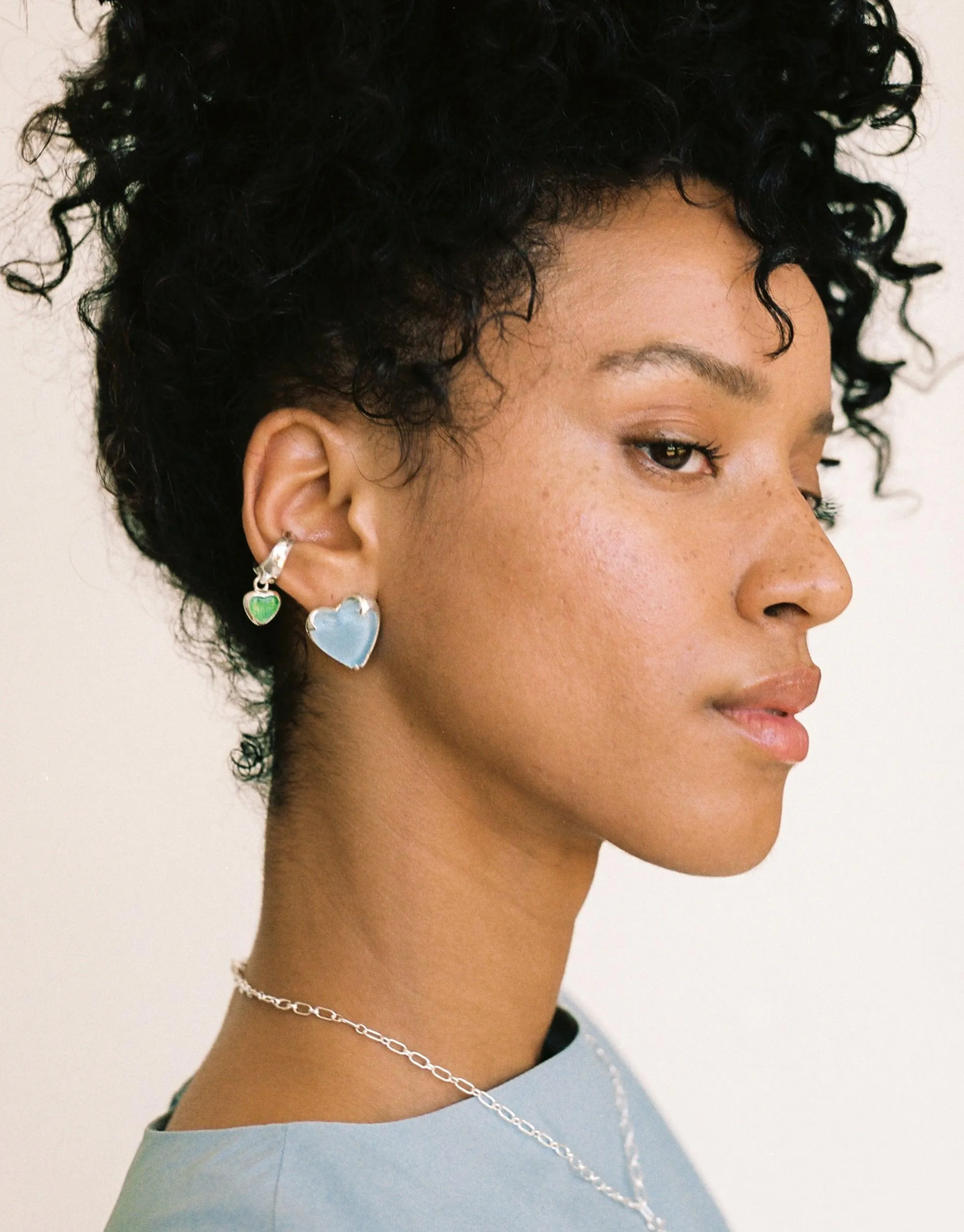 Heart Dangling Ear Cuff sold by CLED product image thumbnail 2