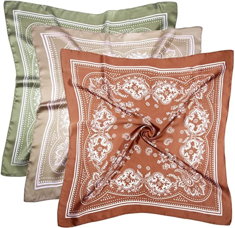 Soleil Silk Scarf Set (3) sold by Daily Chic
