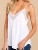 Essential Lace Trim V Neck Cami Tank - White or Black sold by Daily Chic