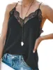 Essential Lace Trim V Neck Cami Tank - White or Black sold by Daily Chic