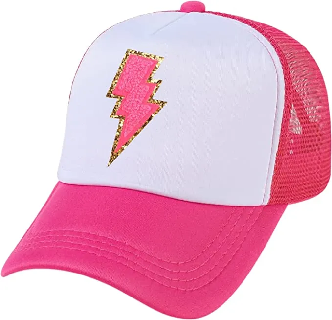 Electric Lightning Bolt Trucker Hat sold by Daily Chic product image thumbnail 3