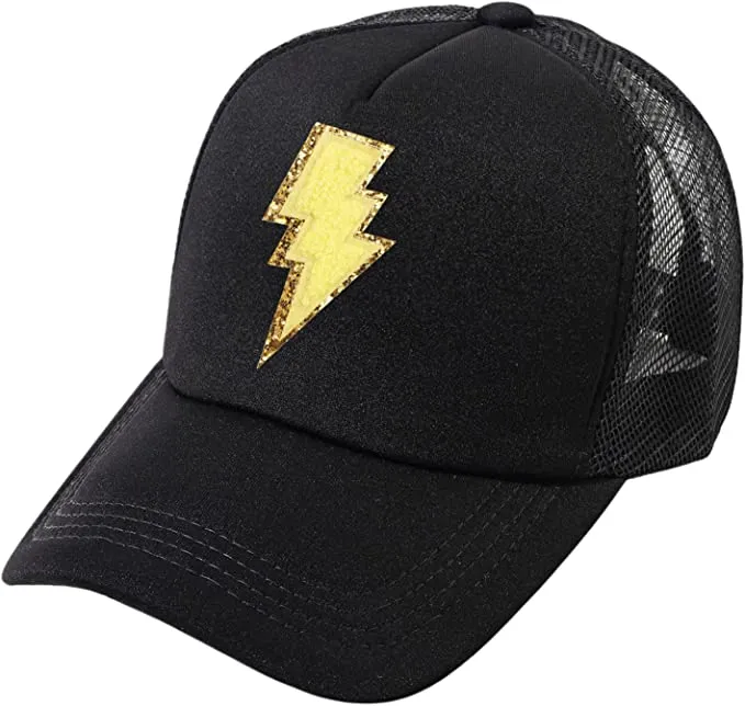Electric Lightning Bolt Trucker Hat sold by Daily Chic product image thumbnail 2