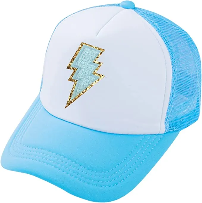 Electric Lightning Bolt Trucker Hat sold by Daily Chic product image thumbnail 5