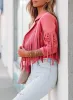 Dolly Faux Suede Fringe Jacket sold by Daily Chic